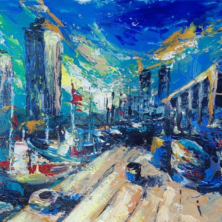 Акрил и пастель